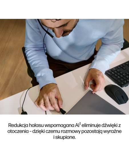 Hp Poly Mission 425 – Przewodowy Zestaw Słuchawkowy Usb Stereo (Opakowanie Zbiorcze)