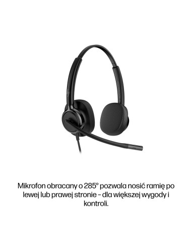 Hp Poly Mission 425 – Przewodowy Zestaw Słuchawkowy Usb Stereo (Opakowanie Zbiorcze)