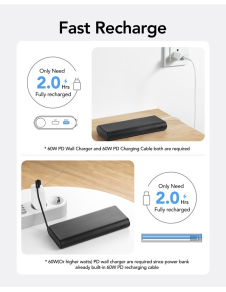 Veger Tc130 Bank Mocy Litowo-Jonowa (Li-Ion) 25000 Mah Czarny
