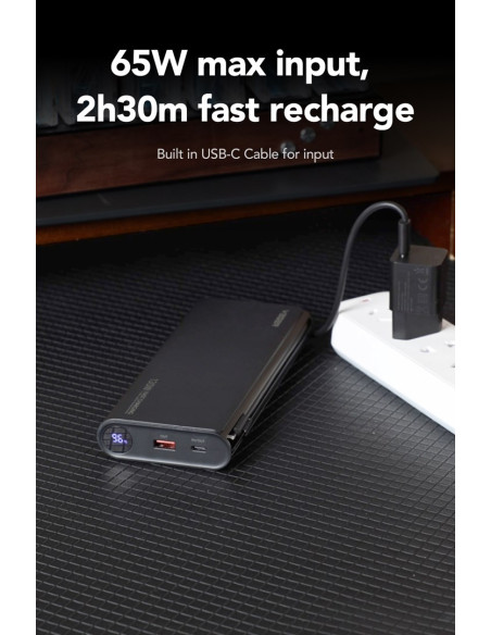 Veger Tc130 Bank Mocy Litowo-Jonowa (Li-Ion) 25000 Mah Czarny