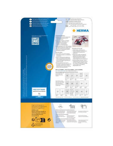 Herma 4234 Etykiet Do Nadruku Biały Samoprzylepne Etykiety Do Drukowania