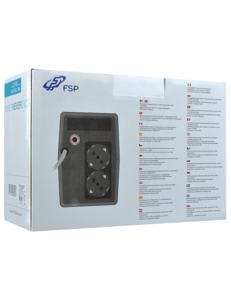 Fsp Fp 600 Zasilacz Ups 0,6 Kva 360 W 2 X Gniazdo Sieciowe