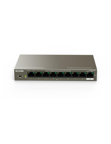 Tenda Tef1109P-8-102W Łącza Sieciowe Fast Ethernet (10/100) Obsługa Poe Metaliczny