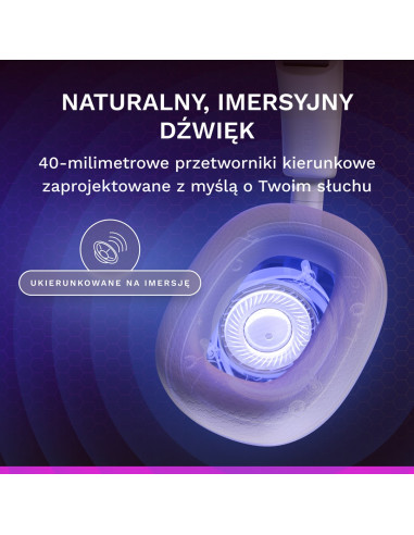Glorious Gaming Glorious Ghs Eternal Rgb – Gamingowe Słuchawki Stereo Rgb Do Pc, Ps5, Ps4, Switcha – Niestandardowo Dostrojone P