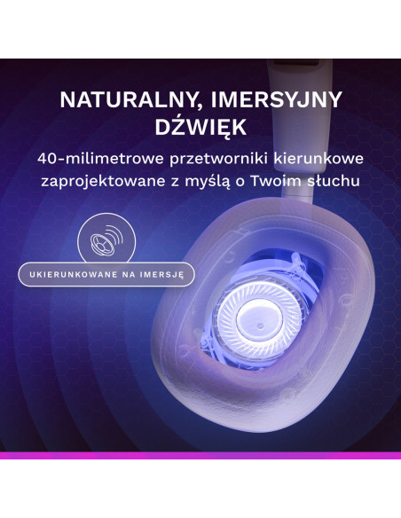 Glorious Gaming Glorious Ghs Eternal Rgb – Gamingowe Słuchawki Stereo Rgb Do Pc, Ps5, Ps4, Switcha – Niestandardowo Dostrojone P