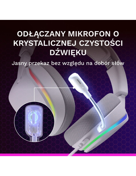 Glorious Gaming Glorious Ghs Eternal Rgb – Gamingowe Słuchawki Stereo Rgb Do Pc, Ps5, Ps4, Switcha – Niestandardowo Dostrojone P