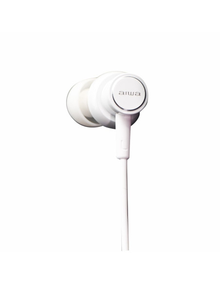 Aiwa Estm-500Wt Słuchawki/Zestaw Słuchawkowy Przewodowa Douszny Połączenia/Muzyka Biały