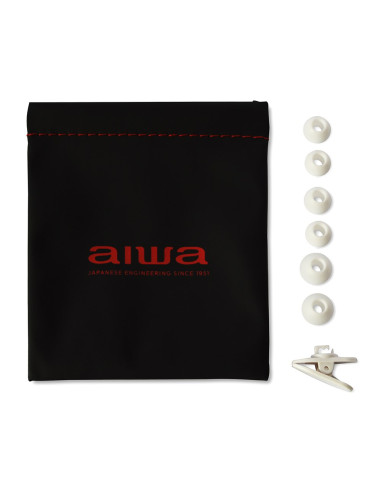 Aiwa Estm-500Wt Słuchawki/Zestaw Słuchawkowy Przewodowa Douszny Połączenia/Muzyka Biały