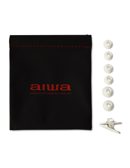 Aiwa Estm-500Wt Słuchawki/Zestaw Słuchawkowy Przewodowa Douszny Połączenia/Muzyka Biały