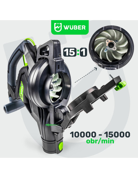 Elektryczna Dmuchawa Do Liści 3000W Z Rozdrabniaczem 15:1 W43422 Wuber