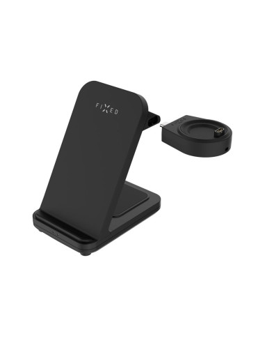 Fixed Fixpos-Ga-Bk Ładowarka Do Urządzeń Przenośnych Smartwatch, Smartfon, Słuchawki Czarny Usb Bezprzewodowe Ładowanie Szybkie 