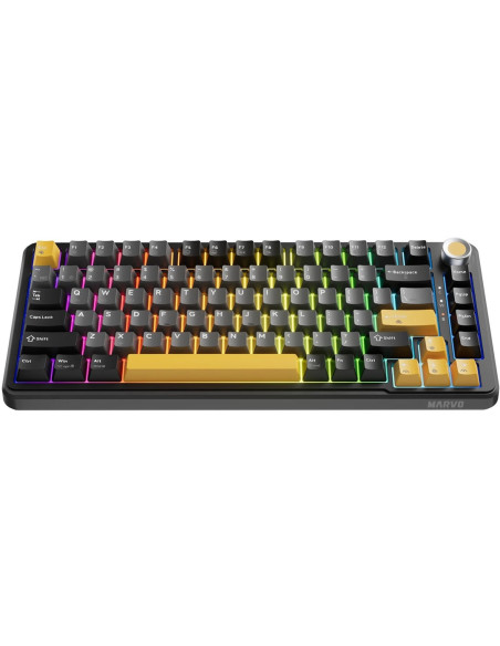 Marvo Titan 75 Kg986W Wireless Mechanical Gaming Keyboard, Tri-Mode Connectivity, Wired, 2.4Ghz & Bluetooth, Hot-Swappable Mecha