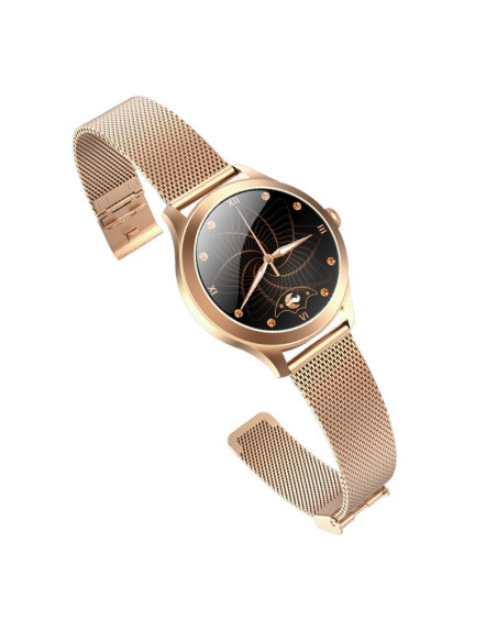 Maxcom Fw42 Gold Smartwatch / Zegarek Sportowy 2,77 Cm (1.09") Tft Cyfrowy 240 X 240 Px Ekran Dotykowy Złoto