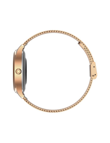 Maxcom Fw42 Gold Smartwatch / Zegarek Sportowy 2,77 Cm (1.09") Tft Cyfrowy 240 X 240 Px Ekran Dotykowy Złoto