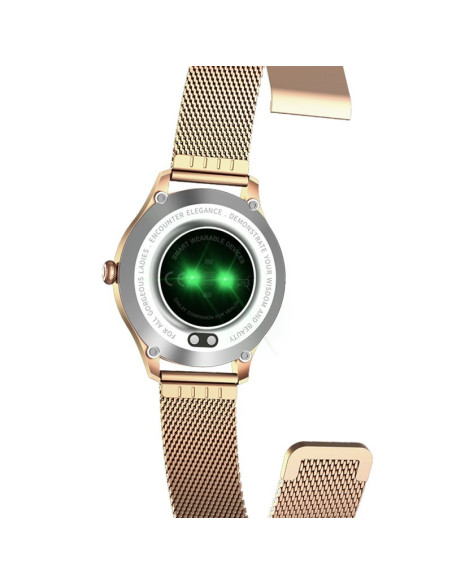 Maxcom Fw42 Gold Smartwatch / Zegarek Sportowy 2,77 Cm (1.09") Tft Cyfrowy 240 X 240 Px Ekran Dotykowy Złoto