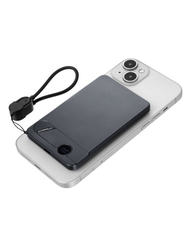 Troika Pop50 5000 Mah Bezprzewodowe Ładowanie Szary, Czarny