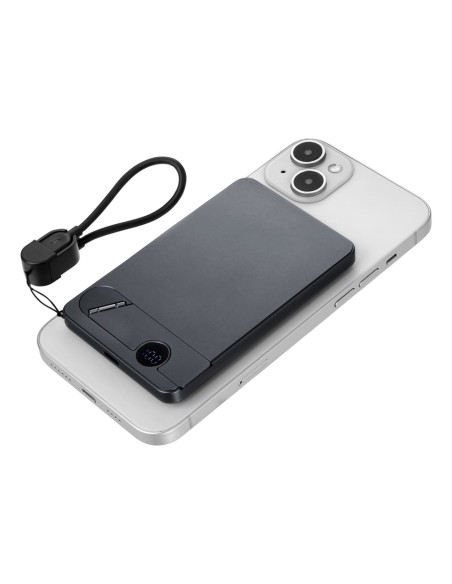 Troika Pop50 5000 Mah Bezprzewodowe Ładowanie Szary, Czarny
