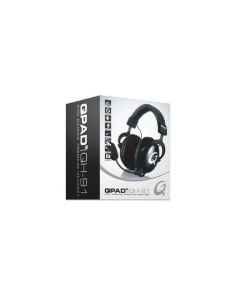 Qpad Qh-91 Zestaw Słuchawkowy Przewodowa Opaska Na Głowę Gaming Czarny