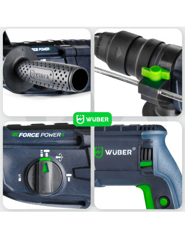 Młotowiertarka Z Udarem 4J 2500W W28920 Wuber