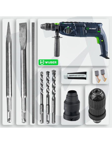 Młotowiertarka Z Udarem 4J 2500W W28920 Wuber