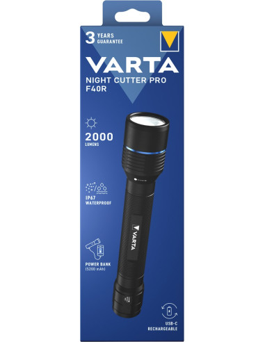 Varta 18922 Czarny Latarka Ręczna Led
