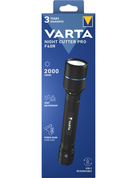 Varta 18922 Czarny Latarka Ręczna Led