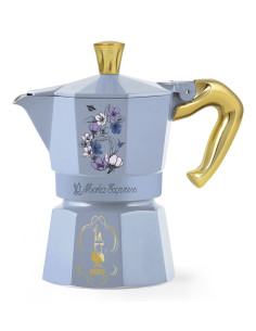Bialetti Bridgerton Kawiarka Moka 0,13 L Niebieski, Złoto