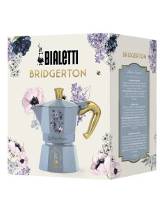 Bialetti Bridgerton Kawiarka Moka 0,13 L Niebieski, Złoto 2