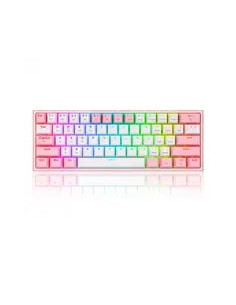 Redragon K616 Fizz Pro White/Pink Klawiatura Usb + Rf Wireless + Bluetooth Różowy, Biały 2