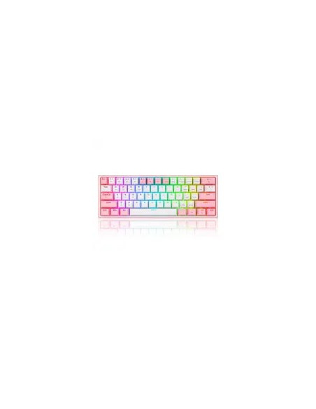 Redragon K616 Fizz Pro White/Pink Klawiatura Usb + Rf Wireless + Bluetooth Różowy, Biały
