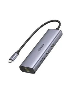 Ugreen Usb-C To 2*Usb3.0+Hdmi+Rj 45+Sd&Tf+Pd Port Hub 2