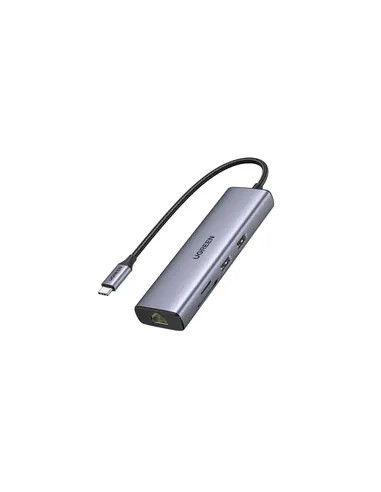 Ugreen Usb-C To 2*Usb3.0+Hdmi+Rj 45+Sd&Tf+Pd Port Hub