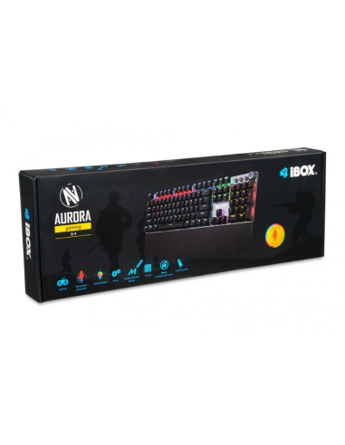 Ibox Aurora K-4 Klawiatura Usb Qwerty Czarny