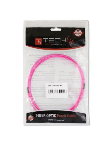 Techly Lc M-M 20M Kabel Infiniband / Światłowodowy Fuksja