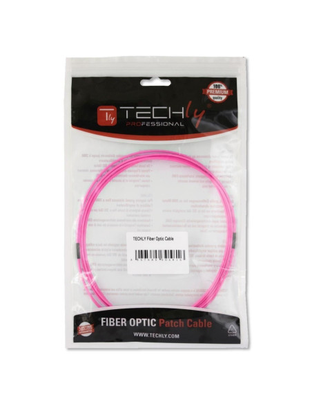 Techly Lc M-M 20M Kabel Infiniband / Światłowodowy Fuksja