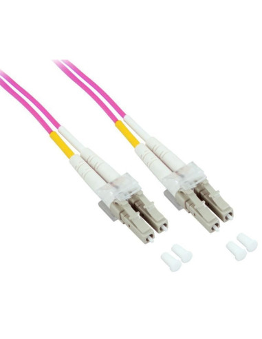 Techly Lc M-M 20M Kabel Infiniband / Światłowodowy Fuksja