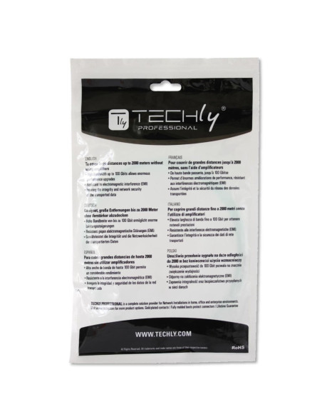 Techly Lc M-M 20M Kabel Infiniband / Światłowodowy Fuksja