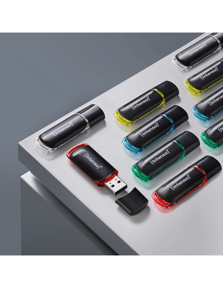 Intenso 3511561 Pamięć Usb 8 Gb Usb Typu-A 2.0 Czarny, Czerwony, Zielony, Przezroczysty, Żółty, Niebieski