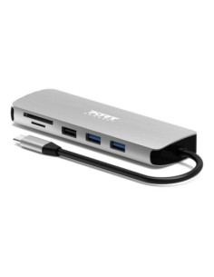 Port Designs 900164 Stacja Dokująca Przewodowa Usb 3.2 Gen 1 (3.1 Gen 1) Type-C Stal Nierdzewna 2