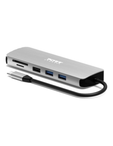 Port Designs 900164 Stacja Dokująca Przewodowa Usb 3.2 Gen 1 (3.1 Gen 1) Type-C Stal Nierdzewna