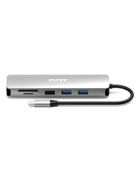 Port Designs 900164 Stacja Dokująca Przewodowa Usb 3.2 Gen 1 (3.1 Gen 1) Type-C Stal Nierdzewna