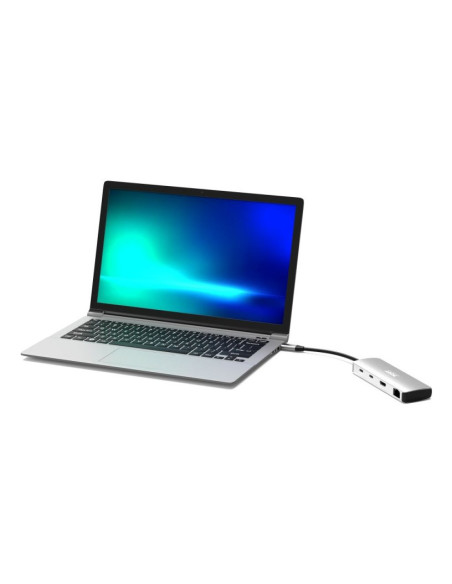 Port Designs 900164 Stacja Dokująca Przewodowa Usb 3.2 Gen 1 (3.1 Gen 1) Type-C Stal Nierdzewna
