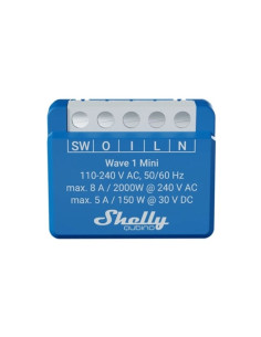 Shelly Qubino Wave 1 Mini Lr Element Wykonawczy Z-Wave Niebieski