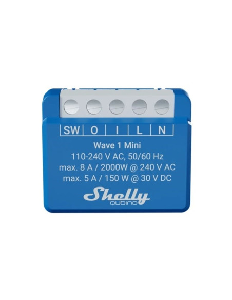 Shelly Qubino Wave 1 Mini Lr Element Wykonawczy Z-Wave Niebieski
