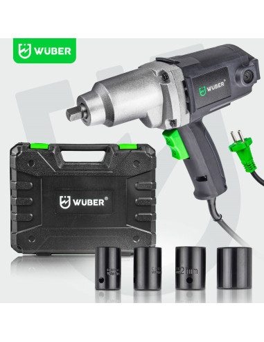 Klucz Udarowy Elektryczny 800 Nm 1/2” Do Kół Walizka W33250 Wuber