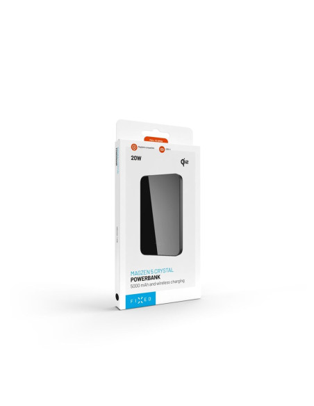 Fixed Fixzenmc-5-Bk Bank Mocy Litowo-Polimerowy (Lipo) 5000 Mah Bezprzewodowe Ładowanie Czarny
