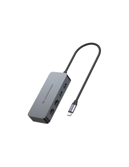 Conceptronic Abby24G Stacja Dokująca Przewodowa Usb 3.2 Gen 1 (3.1 Gen 1) Type-C Szary