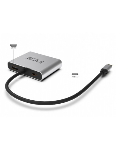 Inca Itpc-4T Huby I Koncentratory Usb 3.2 Gen 1 (3.1 Gen 1) Type-C Aluminium