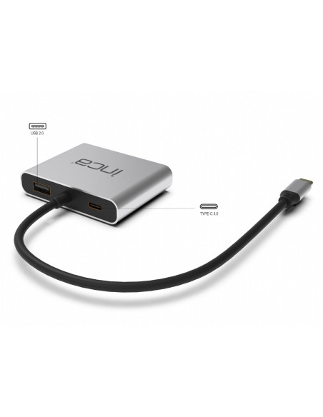 Inca Itpc-4T Huby I Koncentratory Usb 3.2 Gen 1 (3.1 Gen 1) Type-C Aluminium