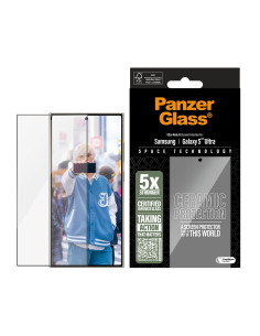 Panzerglass ® Ceramic Screen Protector Samsung Galaxy S25 Ultra | Ultra-Wide Fit W. Easyaligner Przezroczysta Ochrona Ekranu 1 S 2